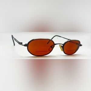 Arlington Brown Oval Metal Sunglasses Frames Only